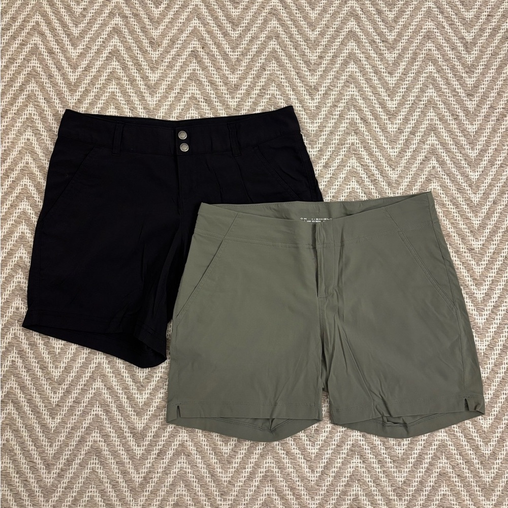 Women's Columbia Black and Green Shorts Bundle
